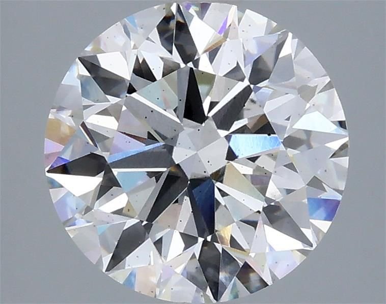 3.19ct G VS2 Rare Carat Ideal Cut Round Lab Grown Diamond