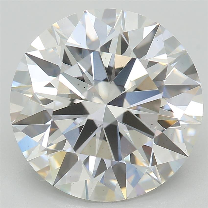 3.09ct E VS2 Rare Carat Ideal Cut Round Lab Grown Diamond