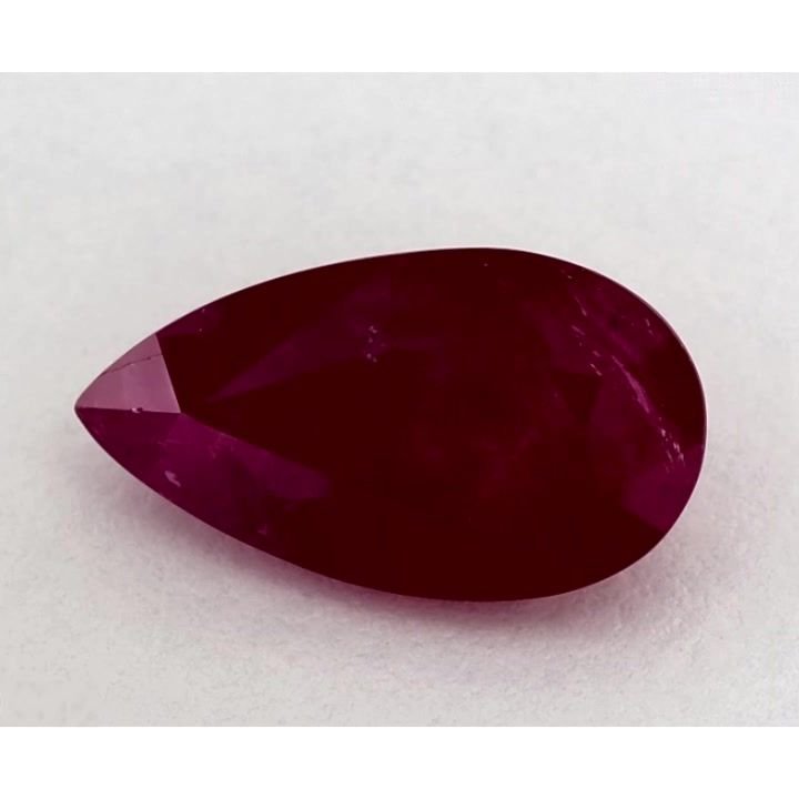 3.04 Carat Red Pear Ruby