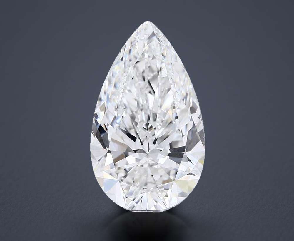 8.00 Carat Pear Lab Diamond