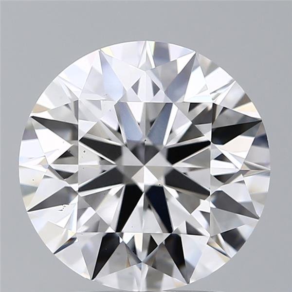 3.04ct D VS2 Rare Carat Ideal Cut Round Lab Grown Diamond