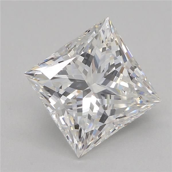 2.08ct E VVS2 Rare Carat Ideal Cut Princess Lab Grown Diamond