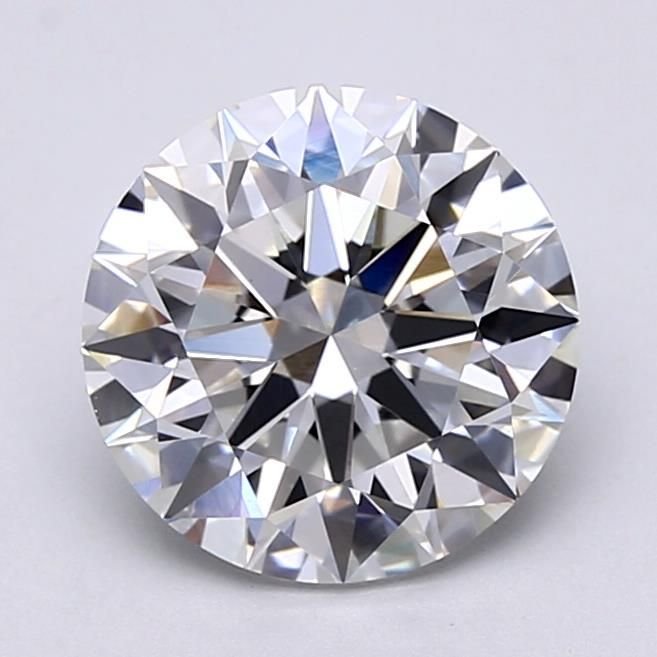 3.09ct E VVS2 Rare Carat Ideal Cut Round Lab Grown Diamond