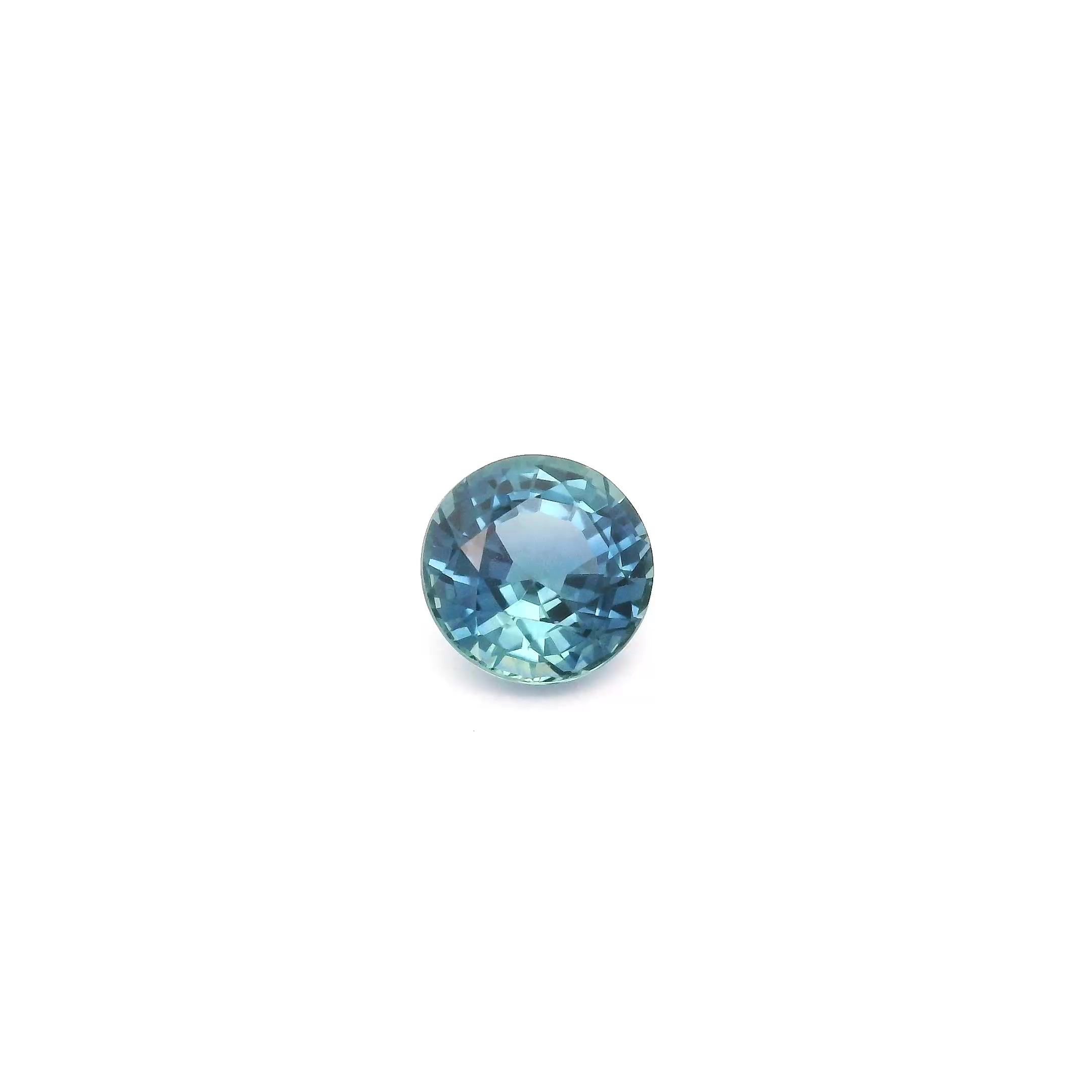 1.20 Carat Intense Blue Round Sapphire