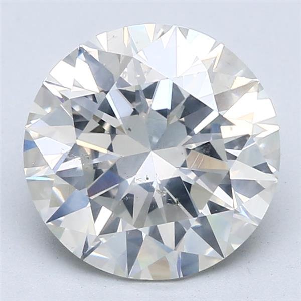 3.80ct I SI2 Rare Carat Ideal Cut Round Diamond