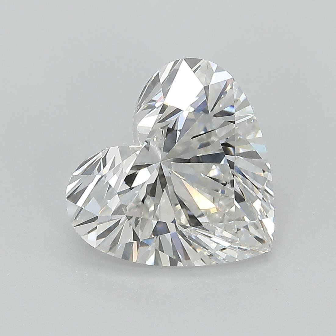 3.08ct G VS1 Rare Carat Ideal Cut Heart Lab Grown Diamond