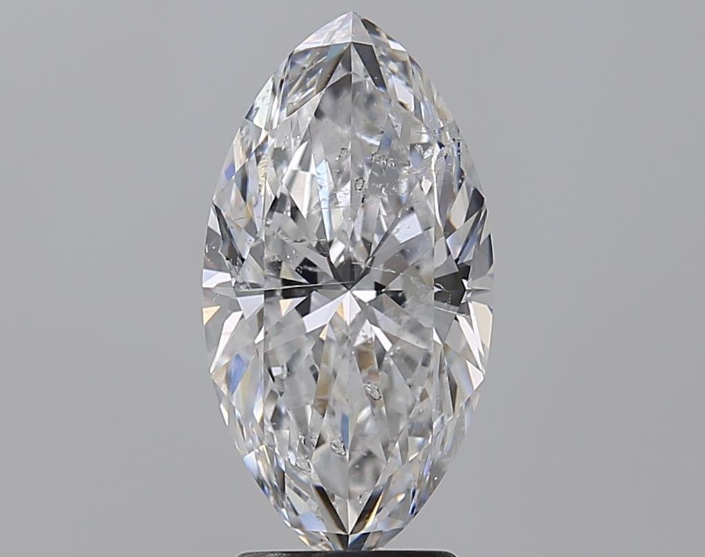 3.01ct D SI2 Rare Carat Ideal Cut Marquise Diamond