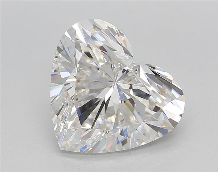 3.51ct F VVS2 Good Cut Heart Lab Grown Diamond