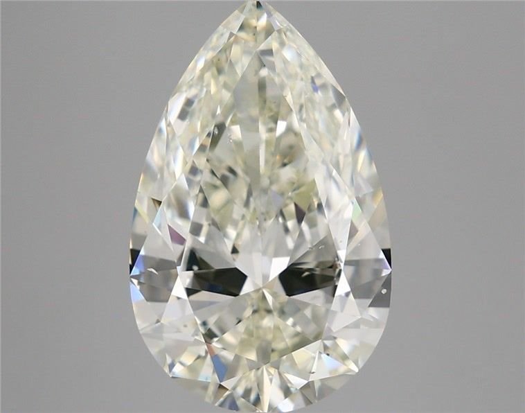 5.01ct I SI1 Rare Carat Ideal Cut Pear Diamond