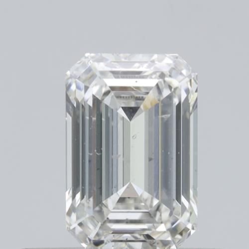 1.09ct G SI1 Rare Carat Ideal Cut Emerald Lab Grown Diamond