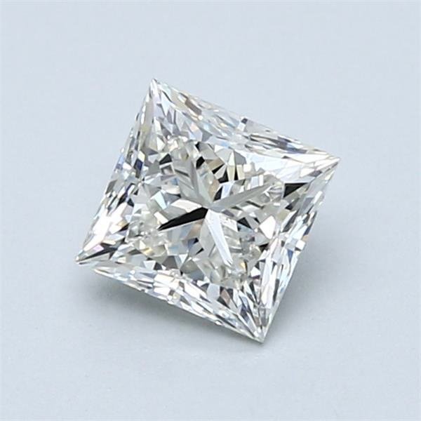 0.91ct J SI2 Rare Carat Ideal Cut Princess Diamond