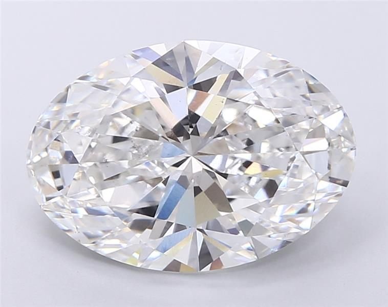 7.03ct E VS2 Rare Carat Ideal Cut Oval Lab Grown Diamond