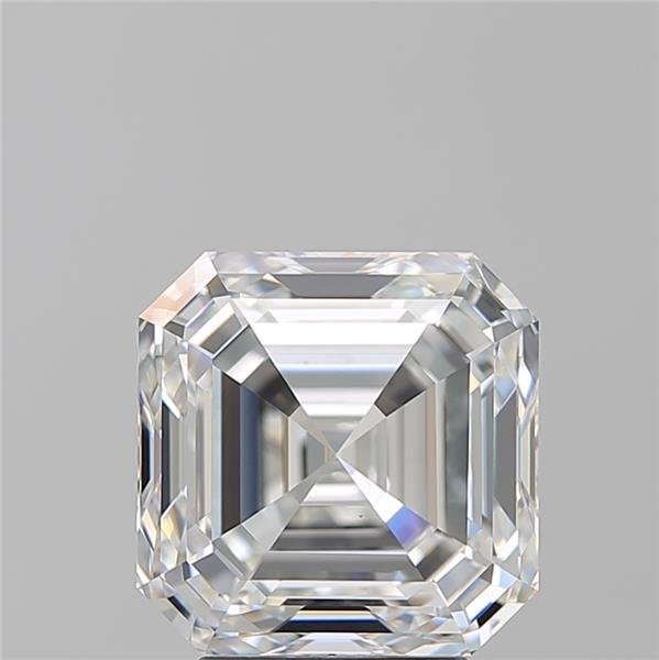 4.01ct F VS2 Rare Carat Ideal Cut Asscher Diamond