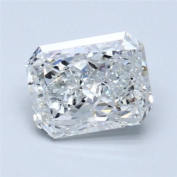 2.02ct D SI2 Rare Carat Ideal Cut Radiant Diamond