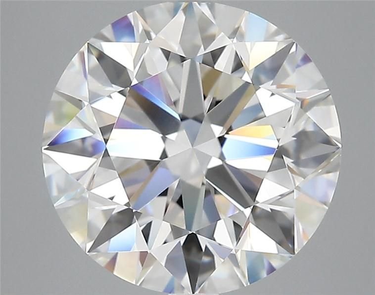 5.02ct F VS2 Rare Carat Ideal Cut Round Diamond