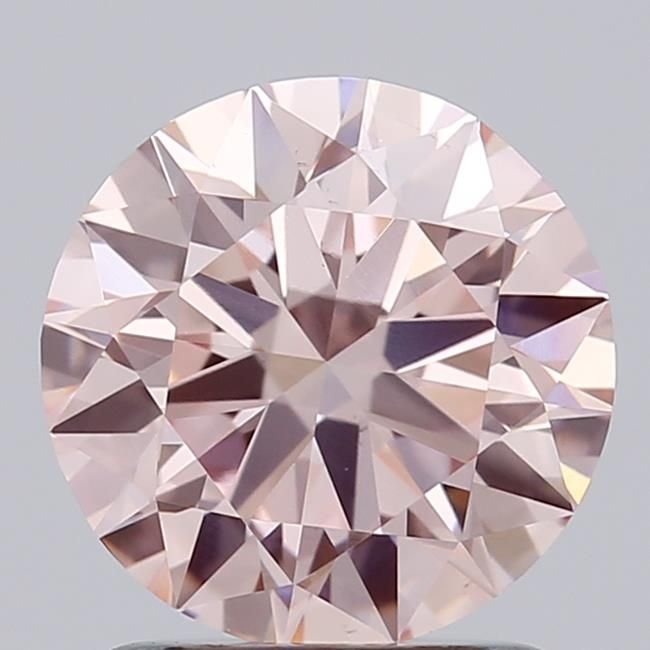 1.48 Ct. Fancy Intense Pink Round Lab Diamond