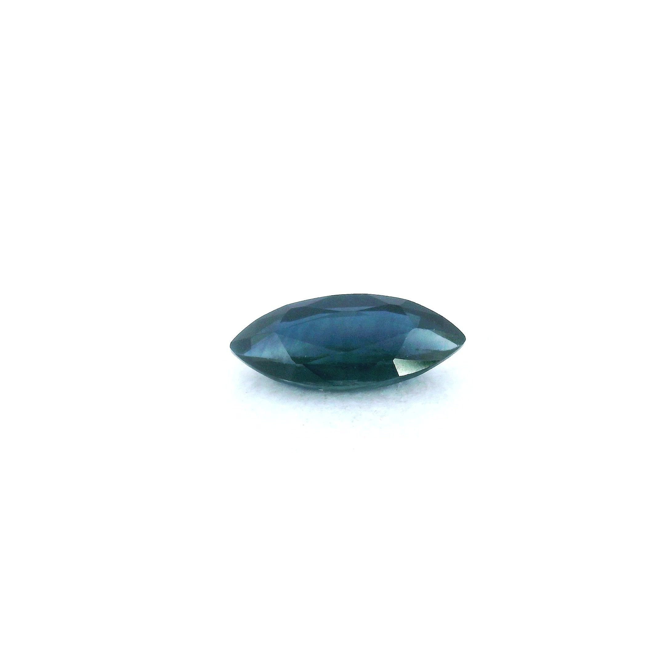 0.53 Carat Blue Marquise Sapphire