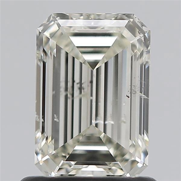 1.02ct J SI2 Rare Carat Ideal Cut Emerald Diamond