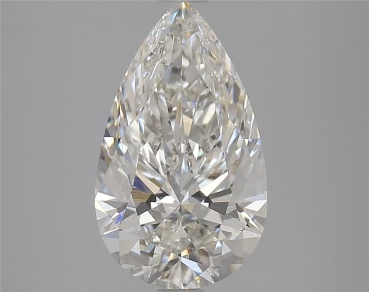 3.37ct H VS2 Rare Carat Ideal Cut Pear Lab Grown Diamond