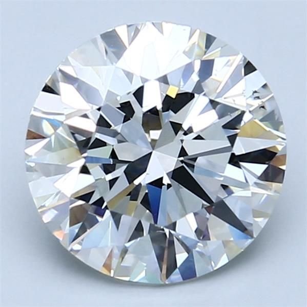 3.01ct H SI1 Rare Carat Ideal Cut Round Diamond