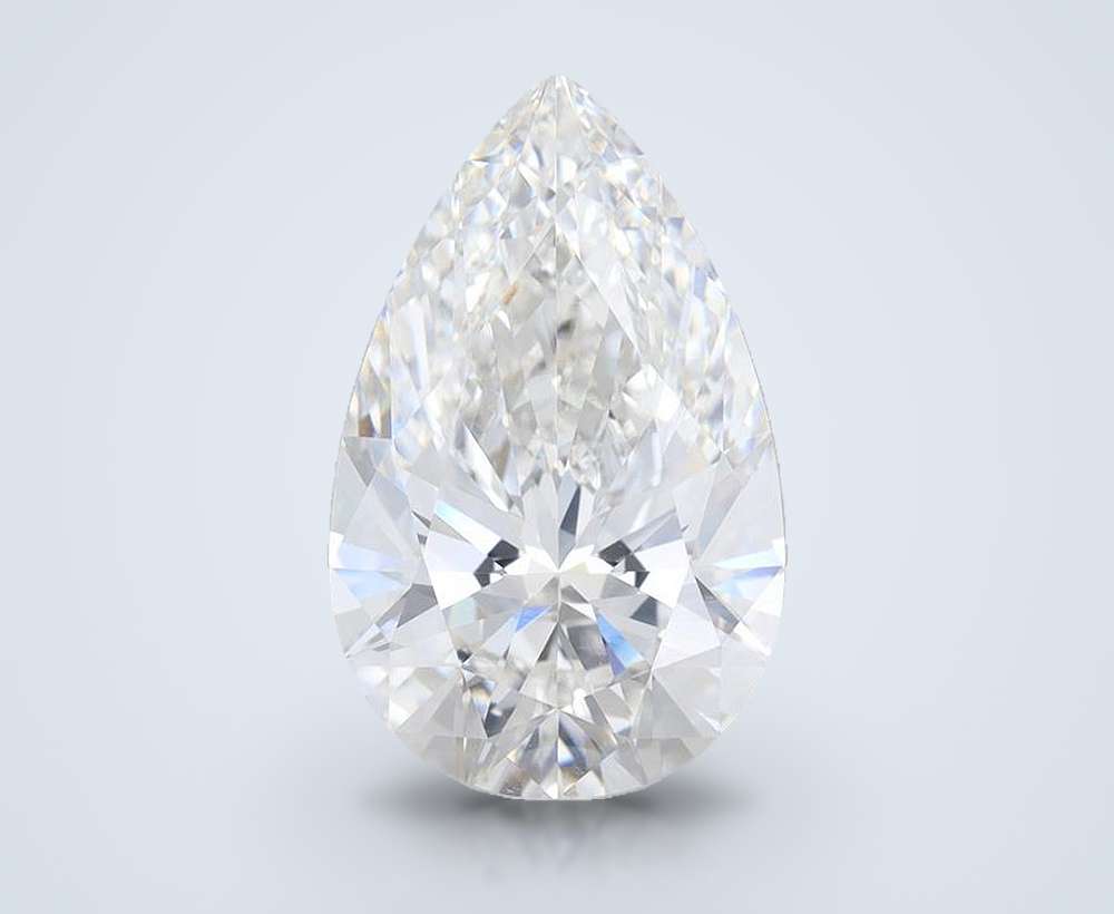6.08 Carat Pear Lab Diamond