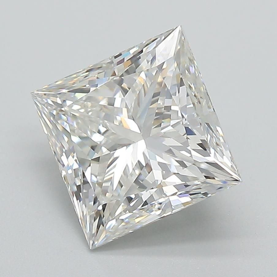 3.09ct G VVS2 Rare Carat Ideal Cut Princess Lab Grown Diamond