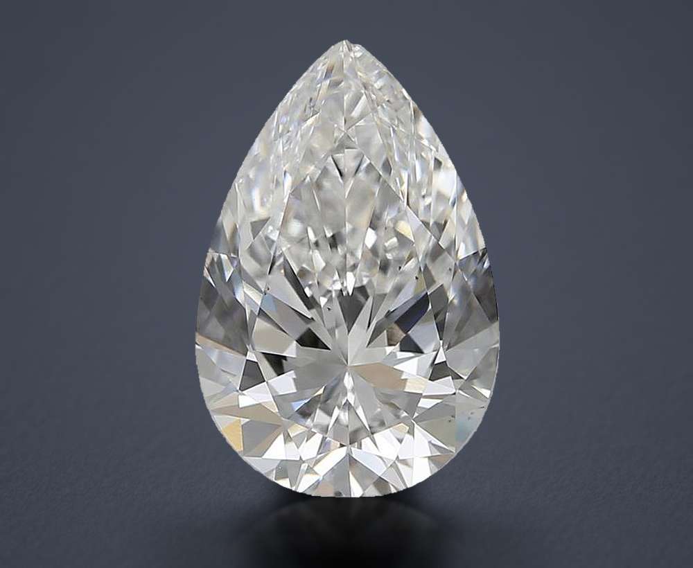 2.70 Carat Pear Lab Diamond