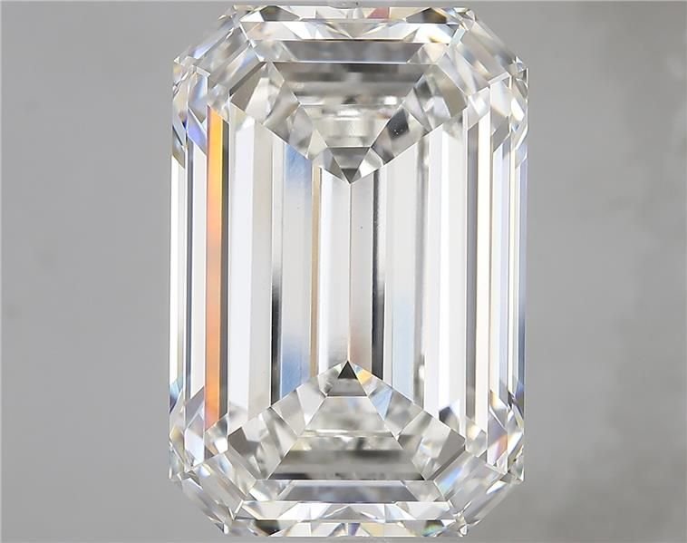 16.87ct F VVS2 Rare Carat Ideal Cut Emerald Lab Grown Diamond