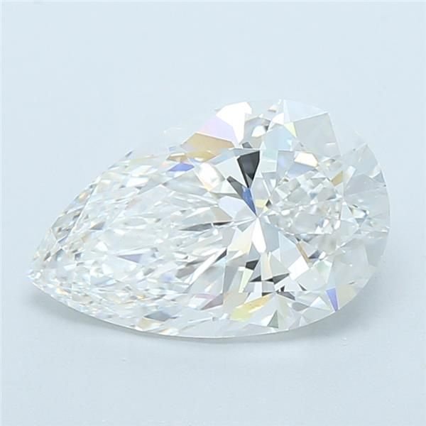 3.55ct F VVS2 Very Good Cut Pear Lab Grown Diamond