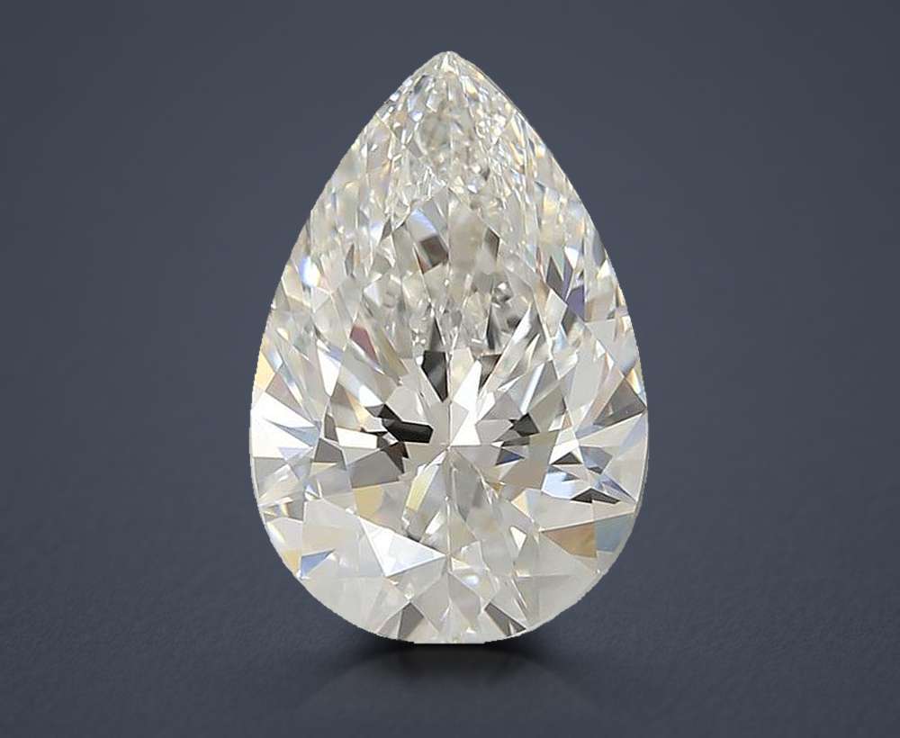 5.00 Carat Pear Lab Diamond