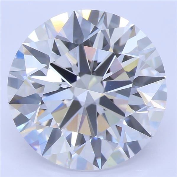 5.05ct E VVS2 Rare Carat Ideal Cut Round Lab Grown Diamond