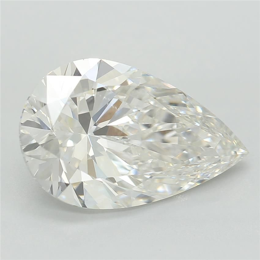 3.08ct E VS1 Rare Carat Ideal Cut Pear Lab Grown Diamond