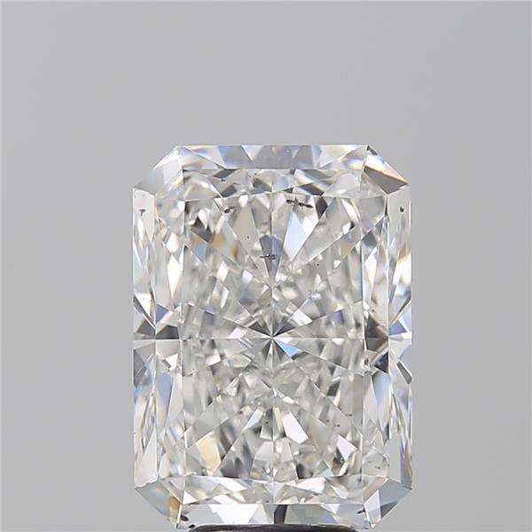 6.14ct F SI1 Rare Carat Ideal Cut Radiant Diamond