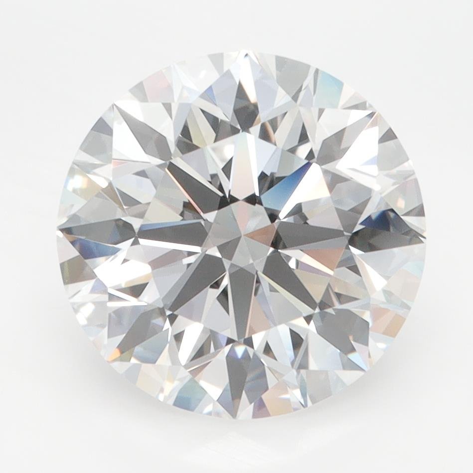 4.06ct D FL Rare Carat Ideal Cut Round Lab Grown Diamond