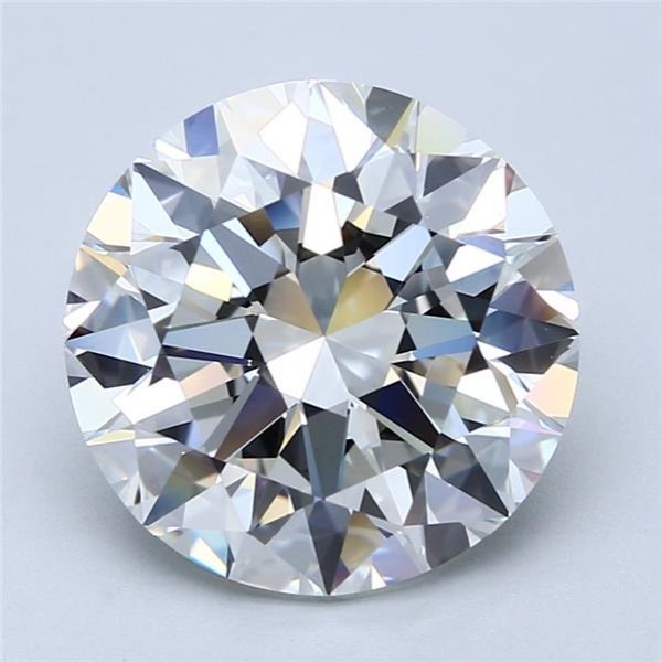7.02ct H VS1 Rare Carat Ideal Cut Round Diamond