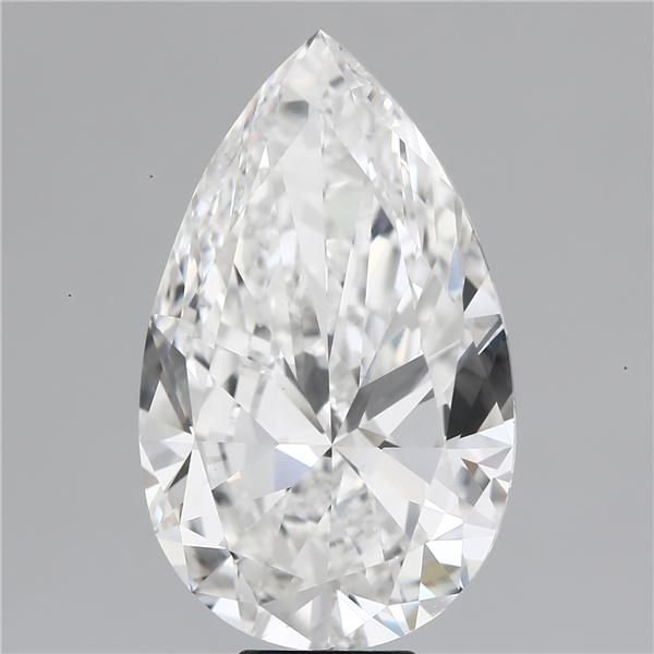 11.01ct F VVS2 Very Good Cut Pear Lab Grown Diamond