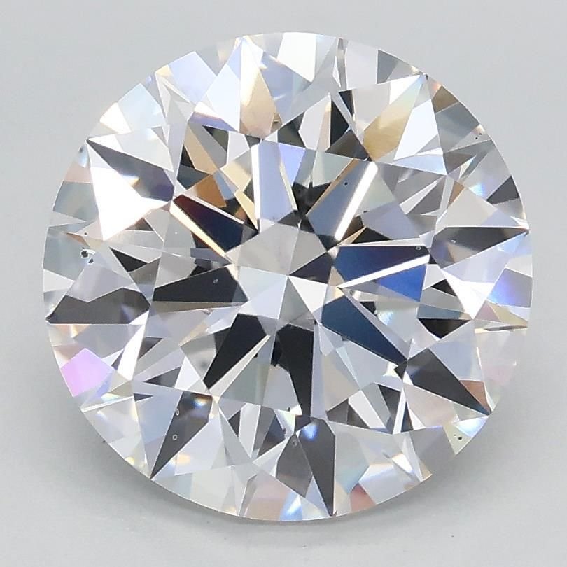 3.01ct D VS2 Rare Carat Ideal Cut Round Lab Grown Diamond