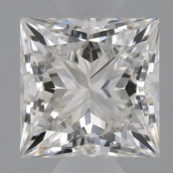 0.74ct F VVS2 Rare Carat Ideal Cut Princess Lab Grown Diamond