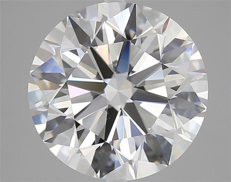4.05ct F VS2 Rare Carat Ideal Cut Round Diamond
