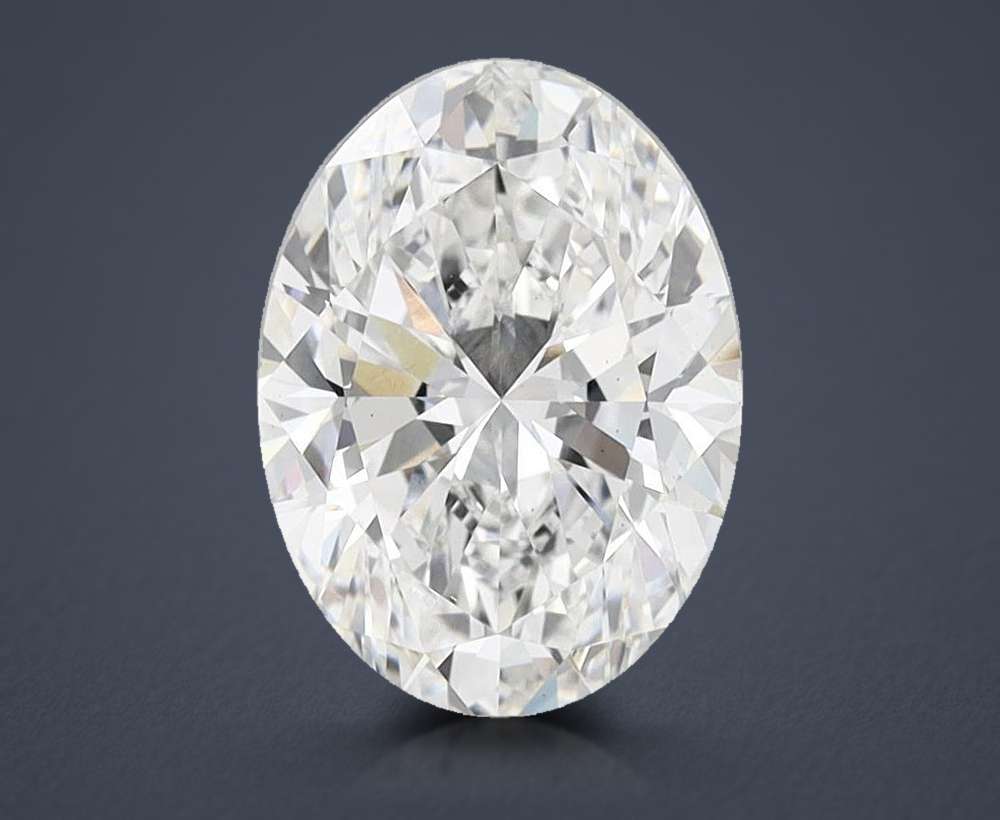 6.54 Carat Oval Lab Diamond