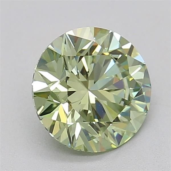1.07 Ct. Fancy Vivid Green Round Lab Diamond