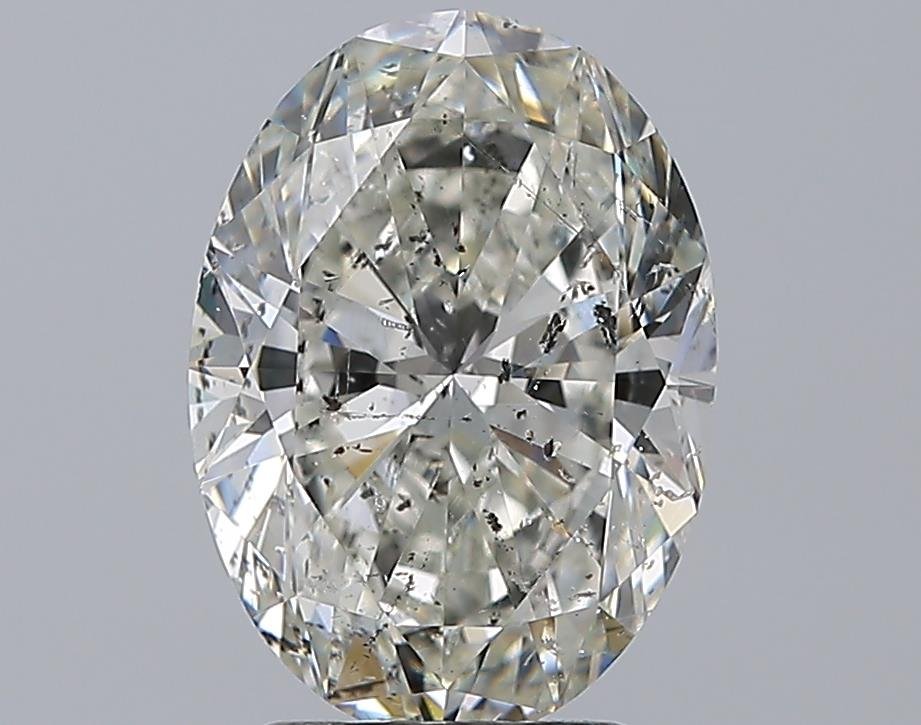 3.01ct G SI2 Rare Carat Ideal Cut Oval Diamond