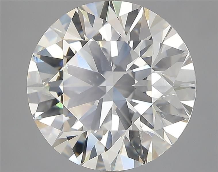 5.09ct J SI1 Rare Carat Ideal Cut Round Diamond