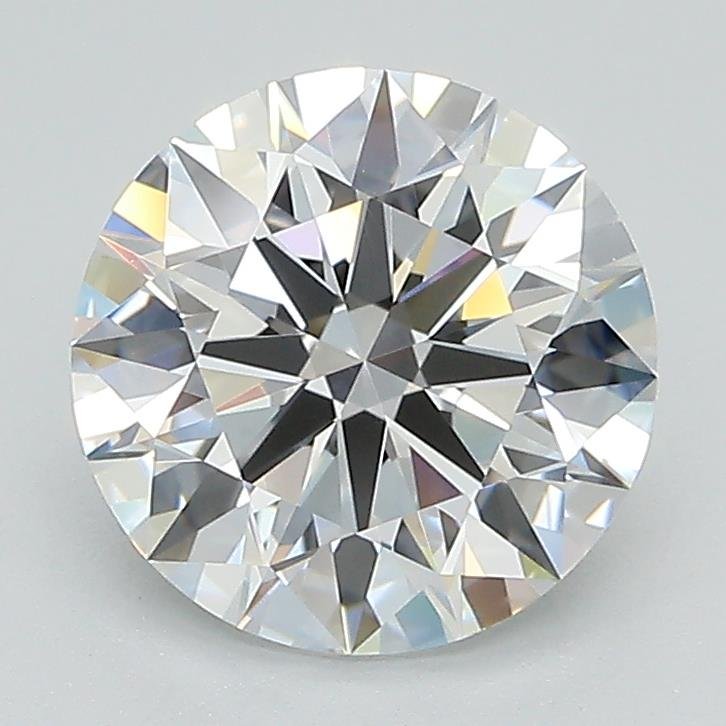 2.09ct D VS2 Rare Carat Ideal Cut Round Lab Grown Diamond