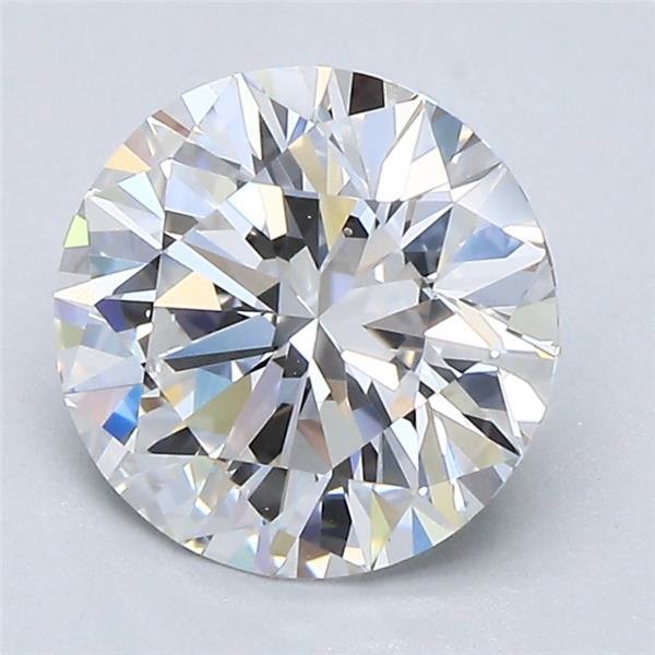 2.07ct E VS2 Rare Carat Ideal Cut Round Diamond