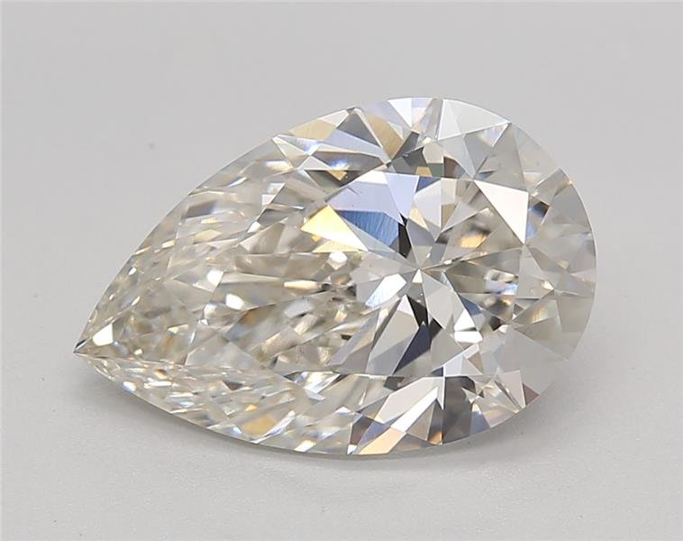 3.26ct H VS1 Rare Carat Ideal Cut Pear Lab Grown Diamond