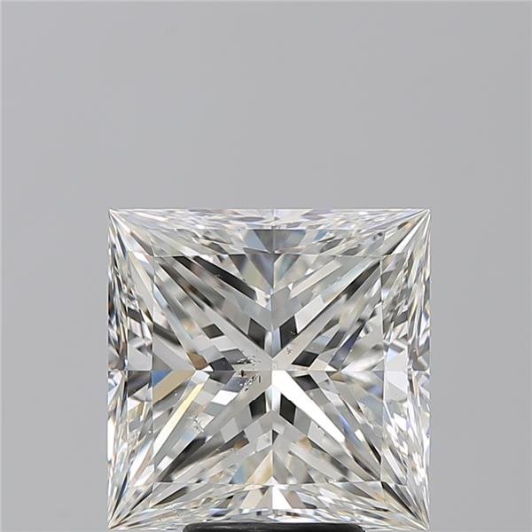 6.02ct H SI2 Rare Carat Ideal Cut Princess Diamond