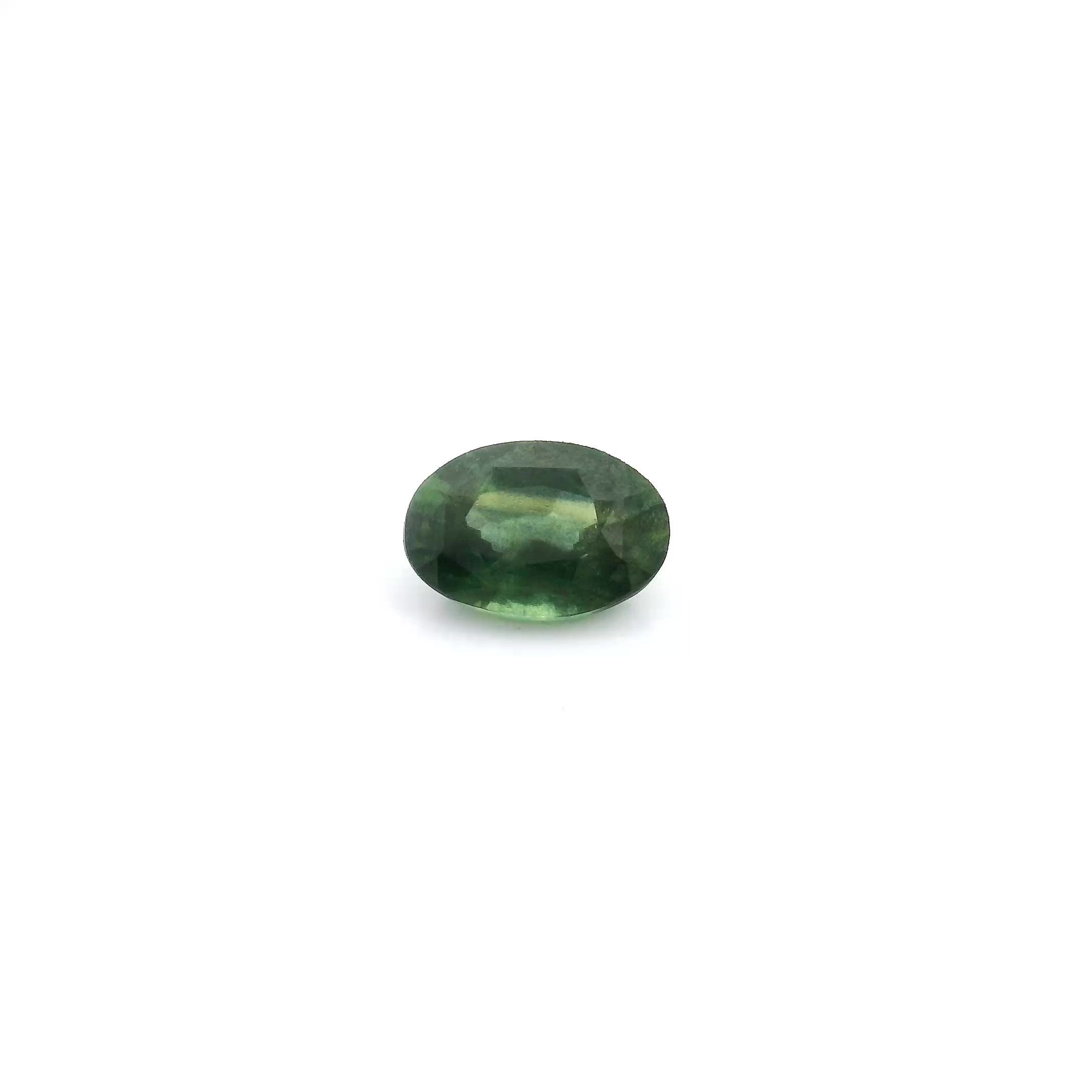 0.61 Carat Green Oval Sapphire