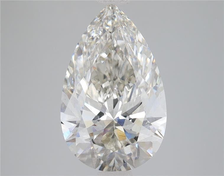 3.37ct H VS2 Rare Carat Ideal Cut Pear Lab Grown Diamond