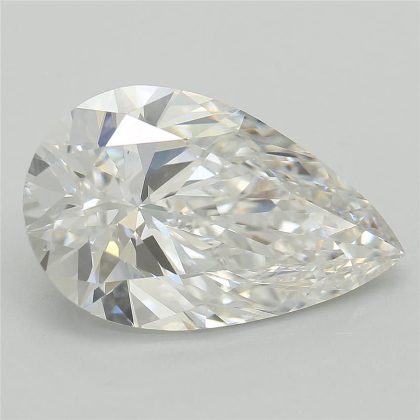 3.31ct E VVS2 Rare Carat Ideal Cut Pear Lab Grown Diamond